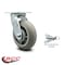 Service Caster 6 Inch Thermoplastic Rubber Swivel Caster with Roller Bearing and Swivel Lock SCC-30CS620-TPRRD-BSL - alternate 3